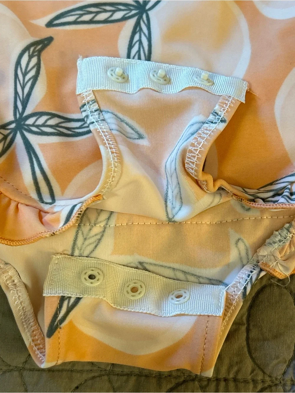 Set of 2 one piece swim suits 12 mos